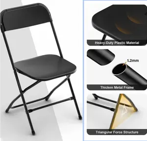 Banquet Party Dinner Commercial Chair Plastic Folding Chairs For Events