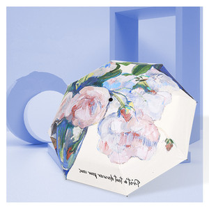 YB lindo Super Mini cápsula paraguas peso ligero niñas bolsillo portátil 6 plegable <span class=keywords><strong>6K</strong></span> paraguas viaje protector solar paraguas - Product Image 4