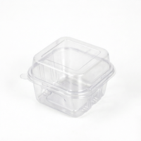 Boîtes à cupcakes carrées transparentes en PET, emballage individuel pour desserts, boîte en plastique transparente pour supermarché, exposition