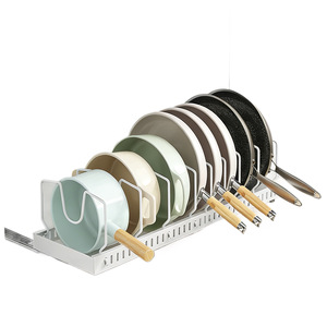 ชั้นวางอุปกรณ์ครัวแบบดึงออกได้ Sea Shark Kitchen ทำจากเหล็กกล้าคาร์บอน ขยายได้ ใช้จัดเก็บในตู้ลิ้นชัก 1 ชั้น - Product Image 5