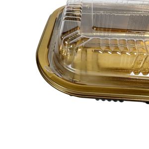 Boîte <span class=keywords><strong>d</strong></span>'emballage rectangulaire pour <span class=keywords><strong>boulangerie</strong></span>, conteneur multifonctionnel pour sushis, vente <span class=keywords><strong>en</strong></span> gros, lot de 6 boîtes <span class=keywords><strong>en</strong></span> plastique noires pour pain et beignets avec couvercle transparent - Product Image 4