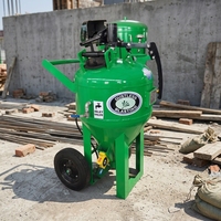 Machine de sablage mobile sans poussière haute pression, nettoyeur de sablage humide sans poussière pour piscines et carreaux de céramique