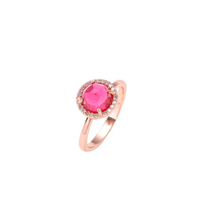 Anello Aperto Regolabile con Pietra Delicata Colorata, Anello Minimalista da Donna - Product Image 1
