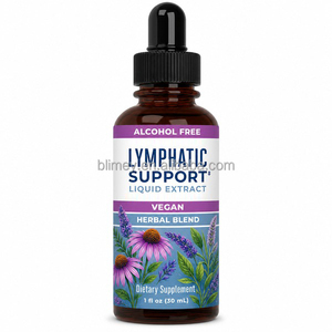 Mélange d'herbes pour le soutien lymphatique, gouttes liquides à l'échinacée, au <span class=keywords><strong>sureau</strong></span> et à la verveine bleue pour le soutien immunitaire - Product Image 1
