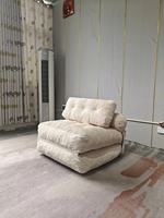 Sofá Modular de Tela Plegable de un Solo Asiento, Minimalista y Moderno, con Esponja de Alta Densidad, Tipo Bean Bag, Comprimido al Vacío