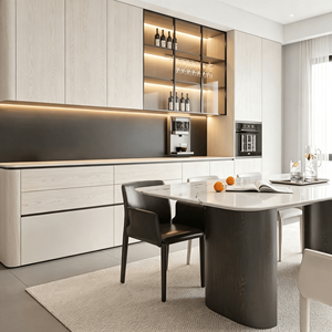 Mueble de Comedor Modular de Lujo, Moderno, Hecho <span class=keywords><strong>a</strong></span> Medida, Resistente al Fuego, de Madera Ecológica, Multifuncional para Comedor/Sala de Estar - Product Image 2