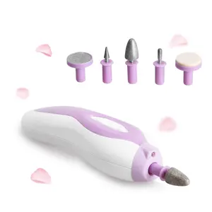 5-1 Set professionale Manicure Mini trapano portatile per unghie con luce a LED macchina elettrica per pedicure