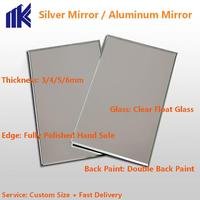 Plaque de verre miroir argenté en aluminium peint simple ou double couche de 1,5 mm, 1,8 mm, 2 mm, 2,7 mm, 3 mm, 4 mm, 5 mm – Prix direct usine
