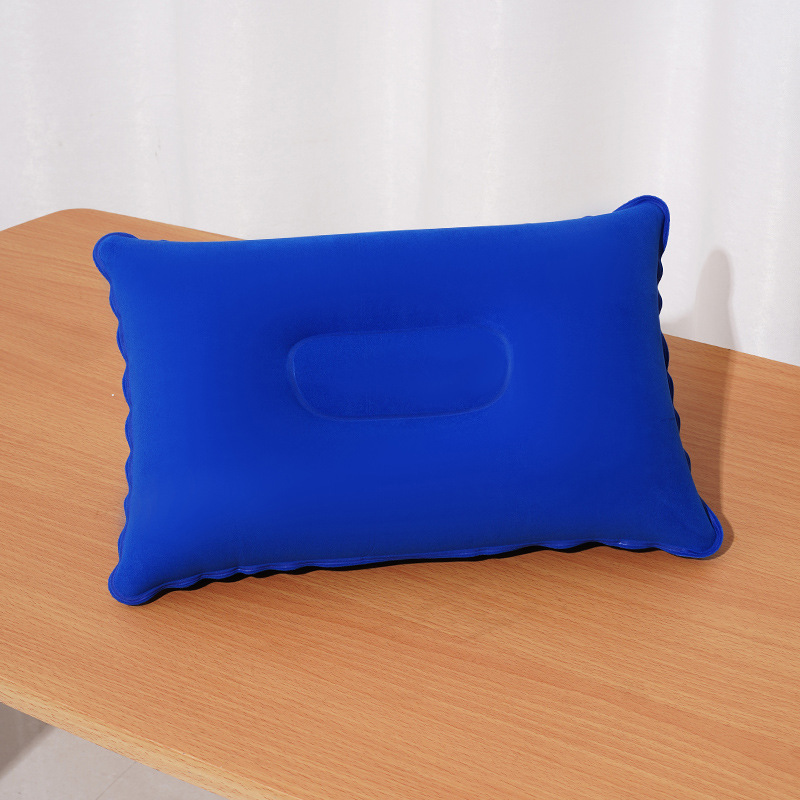 Petit coussin carré bleu saphir - 38x24 cm