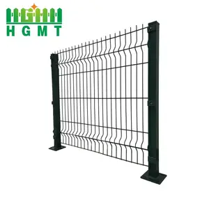 3d Fence Welded Wire Mesh Panel Bending Curved Fence Outdoor Garden 3d Security Fence With Post