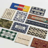 Étiquettes de vêtements personnalisées OEKO avec logo imprimé, étiquettes de marque en coton haute densité, étiquettes tissées pour vêtements