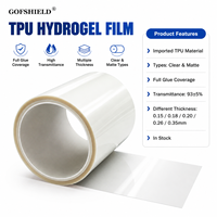 Rouleau de film hydrogel TPU 1,04x100m mat et transparent, auto-réparateur, résistant aux rayures, film protecteur d'écran flexible, directement de l'usine OEM