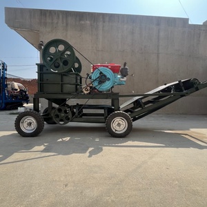 Hot Bán Rock Pe 220*350 Xách Tay Nhỏ Máy Nghiền Hàm Nhỏ Máy Nghiền Bánh Xe Nhỏ Máy Nghiền Quặng Di Động Máy Nghiền Với Băng Tải Vành Đai - Product Image 1
