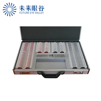 Best Quality Optical Optometry Test Box JP-266A Optical Trial Lens Set with Plastic Frame Rim for Eyesight Examination
