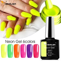 VENALISA — vernis à ongles fluorescent néon, Gel, lumineux, manucure, Semi-Permanent, UV, LED, émail, étiquette privée, #
