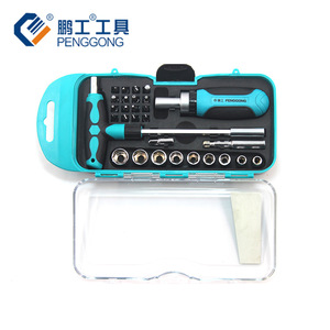 Penggong 29-Piece Socket Set Ratchet <b>Screwdriver</b> <b>Precision</b> Tool Kit For Home Repair - Product Image 2