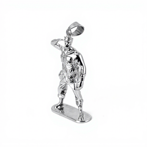 Yunnique toy Cartoon Soldier Pendant Necklace Stainless Steel Unisex Gift Jewelry unique design wholesale - Product Image 5