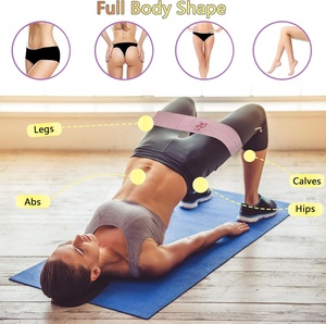 Bandas de Resistencia Elásticas Personalizadas Antideslizantes para Piernas y Glúteos, Yoga y <span class=keywords><strong>Pilates</strong></span> - Product Image 4