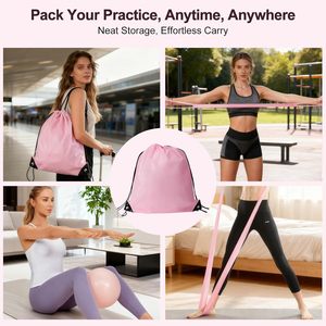 Alfombrilla de <span class=keywords><strong>Yoga</strong></span> y Pilates de Caucho Natural con Estampado de Marca, Cilindro Miofascial y Aro de Fitness con Bolsa de Viaje - Product Image 4
