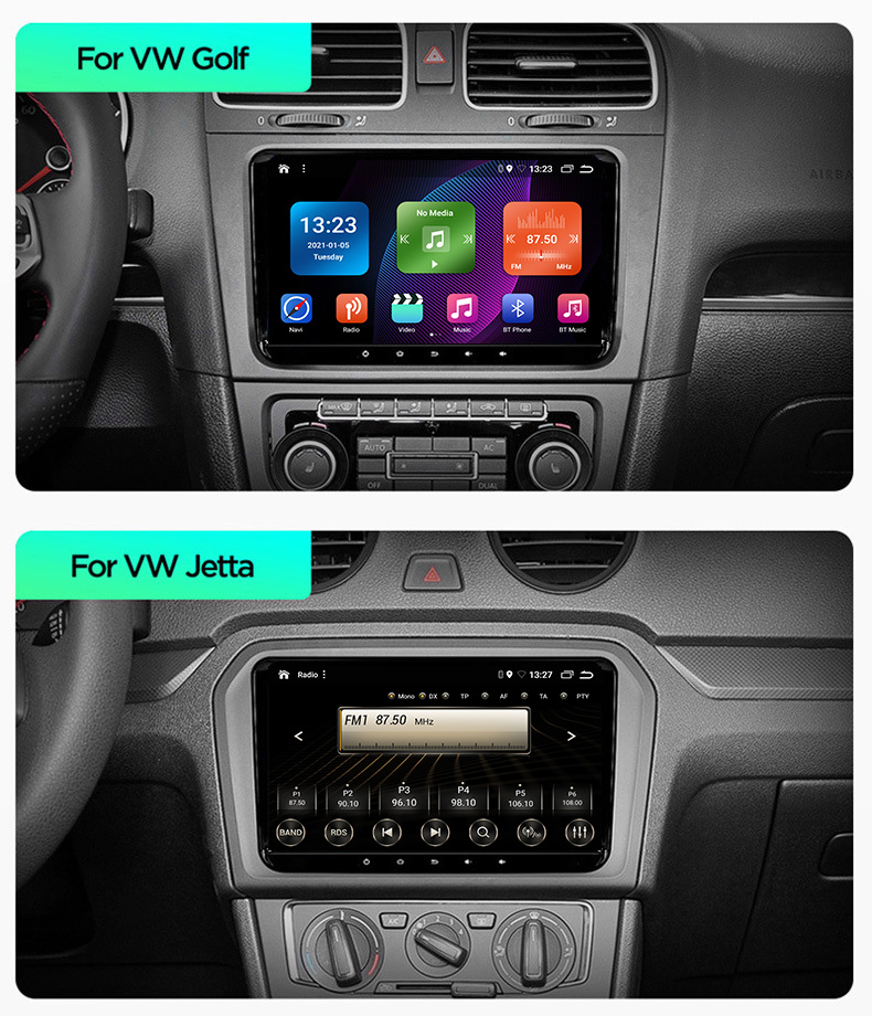 Yeanav 9'' 1din 2din Android Car Radio Gps Navigation BT Wifi For Volkswagen For Vw For Skoda For Golf For Polo Car stereo