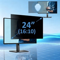 Filtre de confidentialité amovible facile à installer/demontable pour ordinateur de bureau, anti-espionnage, anti-reflets, anti-lumière bleue, protection d'écran pour la série DELL