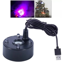 Ventilateur USB 5V avec brumisateur et LED pour climatisation, décoration intérieure, machine à brouillard d'eau, lumières colorées, pulvérisation paysagère