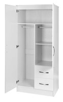 Ensemble de meubles de chambre à coucher au design simple personnalisé en usine, armoire de chevet blanche