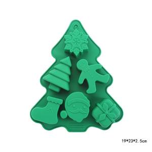 Moule à gâteau en silicone platine FDA pour Noël, motif homme pain d'épices, outils de pâtisserie de Noël transfrontaliers, en stock - Product Image 4