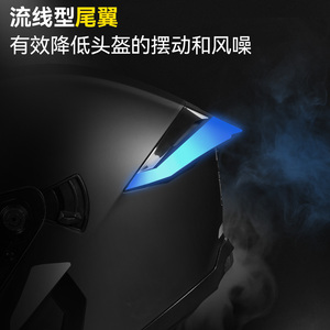 Casco Modular Abatible para Adultos |   Visera Doble, Negro Brillante, Certificación DOT/ECE para Conducción en Carretera y Todoterreno - Product Image 4
