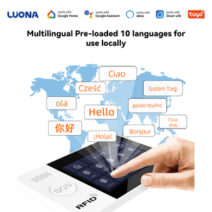 Sistema de Alarma de Seguridad para el <span class=keywords><strong>Hogar</strong></span> Tuya Smart WiFi GSM con Pantalla Táctil de 4.3 Pulgadas, Compatible con 10 Idiomas, Alexa y el Asistente de Google - Product Image 1