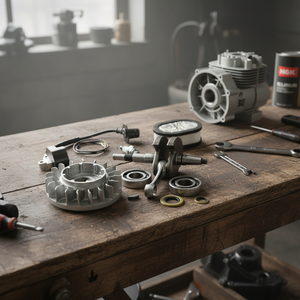 Kit Ricambi Modello NGK per Motosega MS660 066: Candela, Volano, Albero Motore, Bobina di Accensione, Filtro Aria, Cuscinetto a Sfera Scanalato - Product Image 2