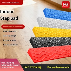 Almohadilla para escalones, peldaño para umbral de puerta, tablero para escalones de escalera, umbral interior para robot aspirador, para subir al umbral de la puerta, rojo/negro/amarillo - Product Image 3