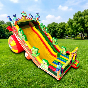 WINSUN - Tobogán Inflable de PVC con Diseño de Dinosaurio para Parques de Aventuras y Jardines, Color y Tamaño Personalizables - Product Image 1