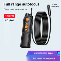 Endoscope à objectif unique de 14,5 mm, 1500 W, autofocus, caméra haute définition, éclairage LED IP67, angle de vision de 75 degrés, pipeline industriel
