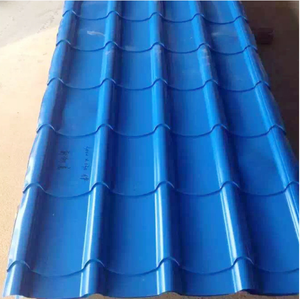 Tôle de <span class=keywords><strong>toiture</strong></span> trapézoïdale PPGI, panneau trapézoïdal coloré pour la construction d'usines industrielles et d'entrepôts logistiques - Product Image 4