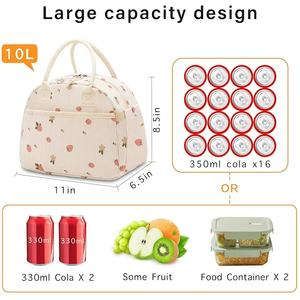 Sac isotherme en velours côtelé imperméable 10L, vente en gros directe d'usine, pour le travail, les femmes et les enfants - Product Image 3