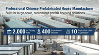 Maisons modulaires de grande capacité, fabrication chinoise, livraison directe d'usine, maison préfabriquée modulaire