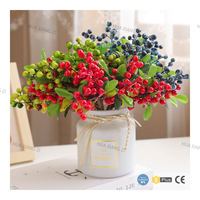 AL-8352 Hot Sales Nieuwe Stijl Geïmiteerde Bessen Kerstfruit Bruiloft Decoratie Accessoires Kunstmatige Fruit Huisdecoratie