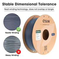 Filament d'impression 3D ESUN PLA-Matte 1,75 mm 1 kg Vert Morandi, tige en plastique, acide polylactique, imprimante FDM, haute résistance, marque réputée