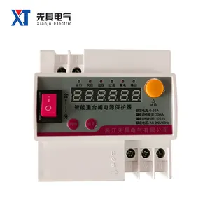 OEM ODM Single-phase Automatic Reclosing Leakage Protector Guide Rail Photovoltaic Over-voltage Earth Leakage Circuit Breaker