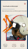 Casque demi-face DOT de haute qualité, prix de gros d'usine ZOOMLON, casque moto personnalisable, style rétro, casque vintage, OEM ODM