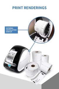4x6 Inch Dymo Label Coating <b>Printing</b> <b>Paper</b> Printer Rolls Thermal Self Adhesive Waterproof Oil Proof Customized Logo Supermarket - Product Image 6