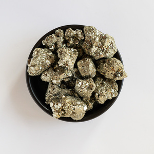 Pietre Grezze Naturali di Pirite Calcopirite, Esemplari Minerali Grezzi, Pezzi di Pirite Dorata per <span class=keywords><strong>Guarigione</strong></span>, Decorazione Casa, Cristalli all'Ingrosso - Product Image 4