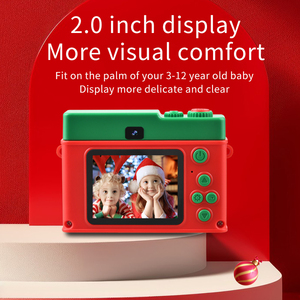 Appareil photo pour enfants édition Noël 96MP HD Photo 1080P Vidéo Écran IPS 2,0 pouces Charge USB Appareil photo jouet pour enfants - Product Image 3