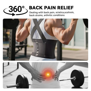<span class=keywords><strong>Ceinture</strong></span> de soutien lombaire réglable personnalisée <span class=keywords><strong>pour</strong></span> hommes et femmes, bretelles de protection <span class=keywords><strong>pour</strong></span> le soulagement des douleurs dorsales et la sécurité lors de levages lourds - Product Image 3