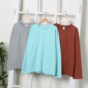 300g algodón grueso suéter de manga larga cuello redondo moda invierno suelta camiseta de peso pesado para hombres y mujeres - Product Image 6