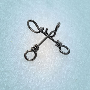 Gulang 100 pièces/sac clips de fixation de pêche <span class=keywords><strong>en</strong></span> acier inoxydable connecteur de clip de <span class=keywords><strong>connexion</strong></span> rapide accessoires de pêche <span class=keywords><strong>en</strong></span> mer - Product Image 3