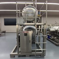 Nouvelle machine de pasteurisation automatique à immersion pour bouteilles de lait et de yaourt, en acier inoxydable 304, pour la transformation laitière
