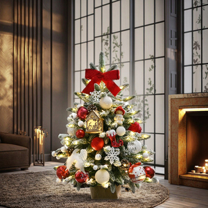 Cây thông Noel <span class=keywords><strong>mini</strong></span> để bàn trong nhà nhân tạo bền chắc nhiều màu sắc 45cm/60cm có đèn <span class=keywords><strong>LED</strong></span>, bán buôn năm 2026 - Product Image 3