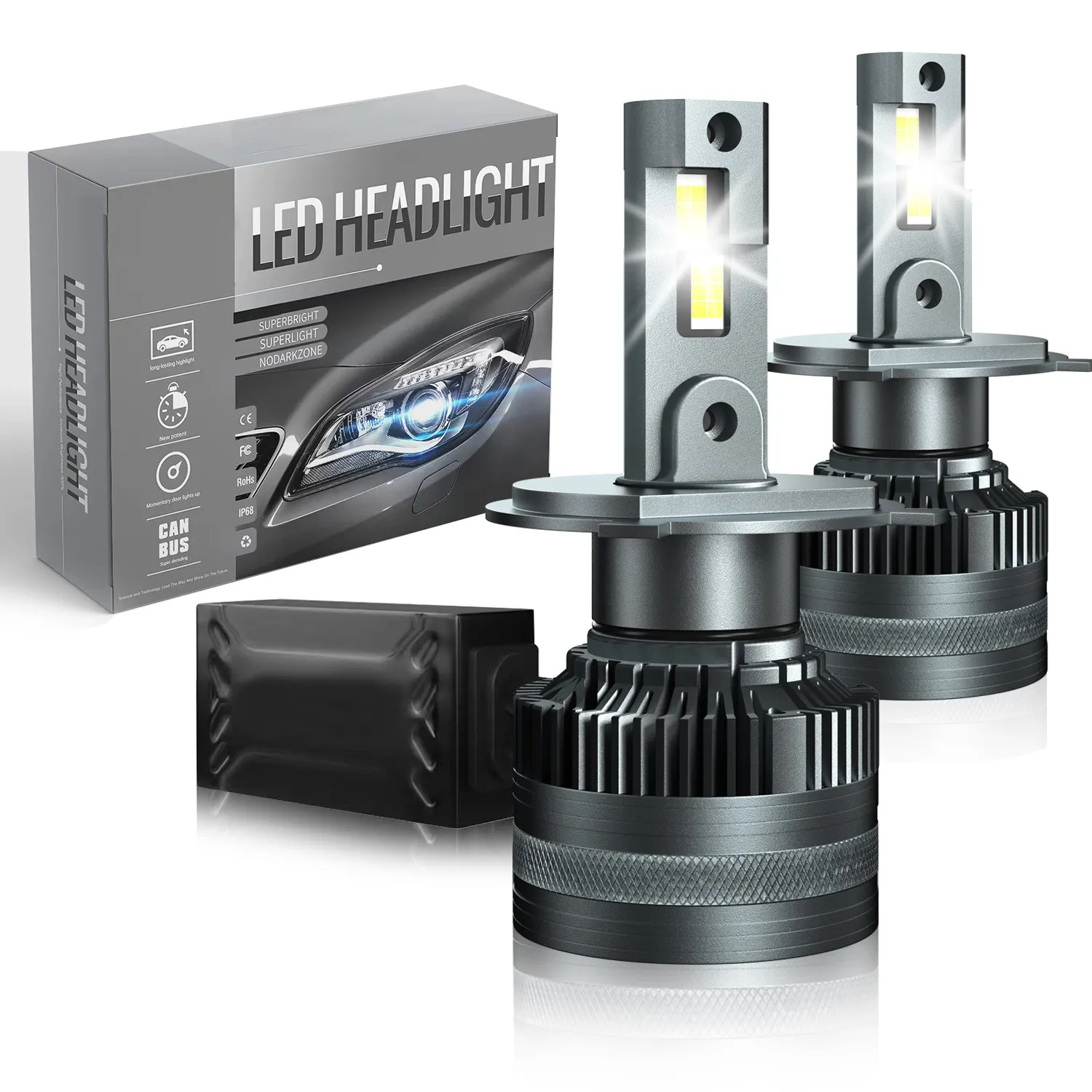 Super Bright Led Headlight Bulb H4 9005 H7 60W 6500K 12v Car Headlight Camry COROLLA Universal Power